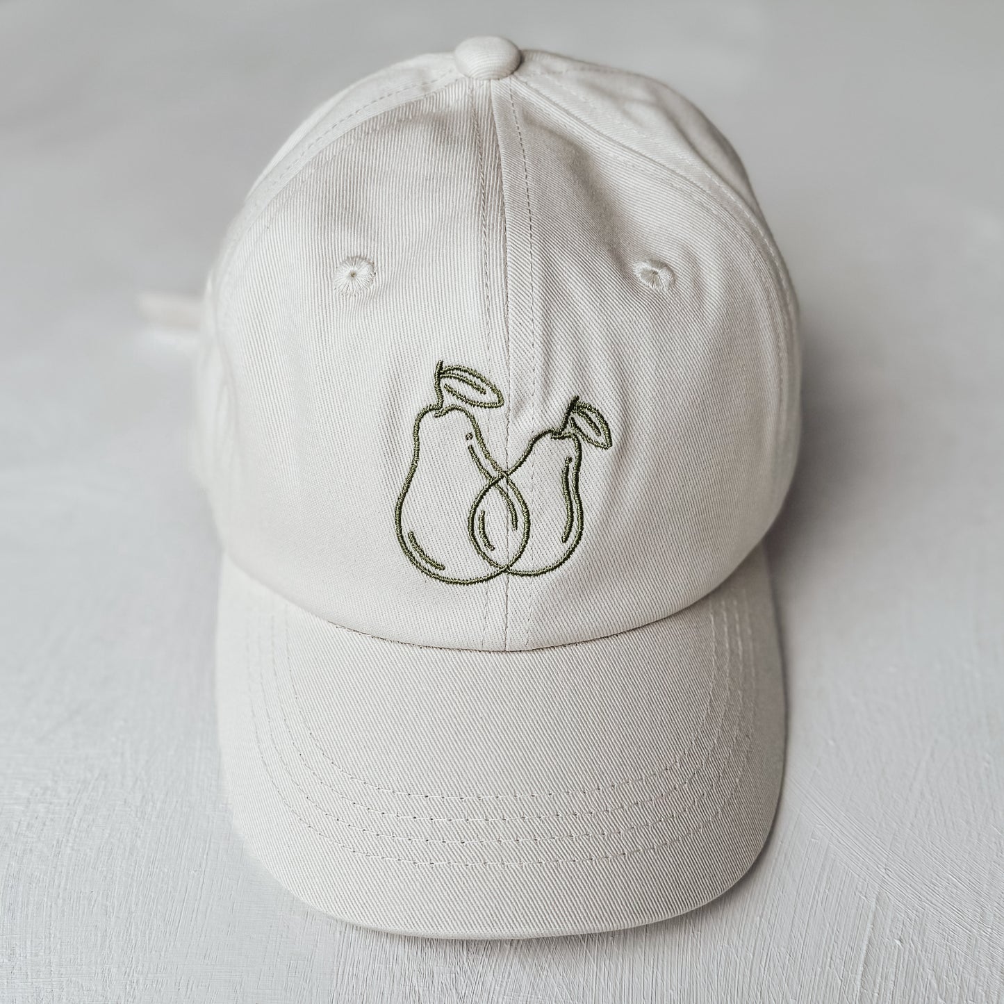Toddler Cap - Cream/Green