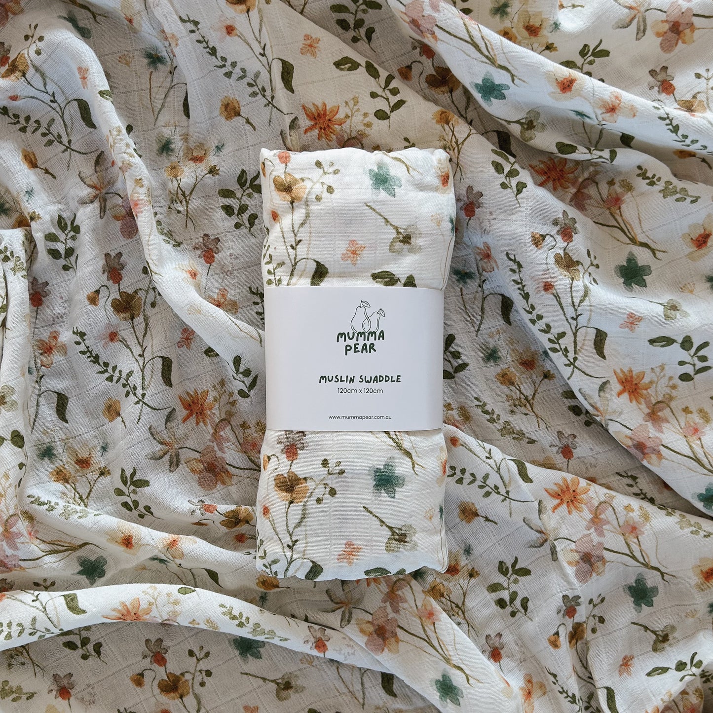 Bamboo Cotton Swaddle - Wildflower