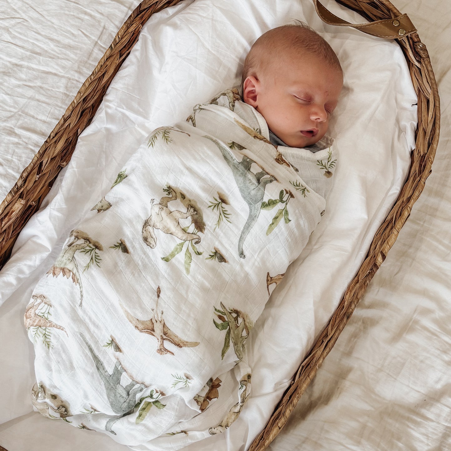 Bamboo Cotton Swaddle - Dinosaur Roar