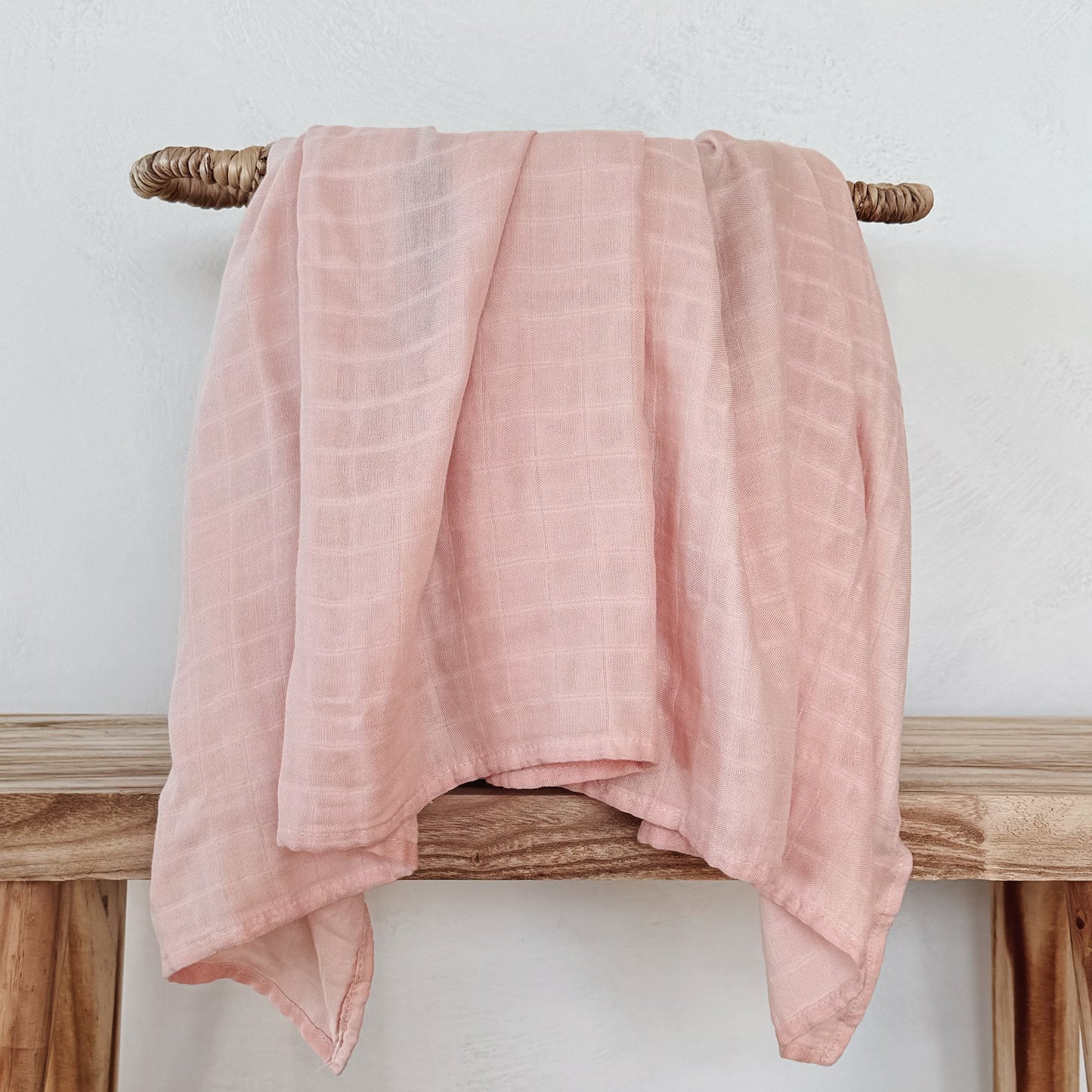 Bamboo Cotton Swaddle - Blush