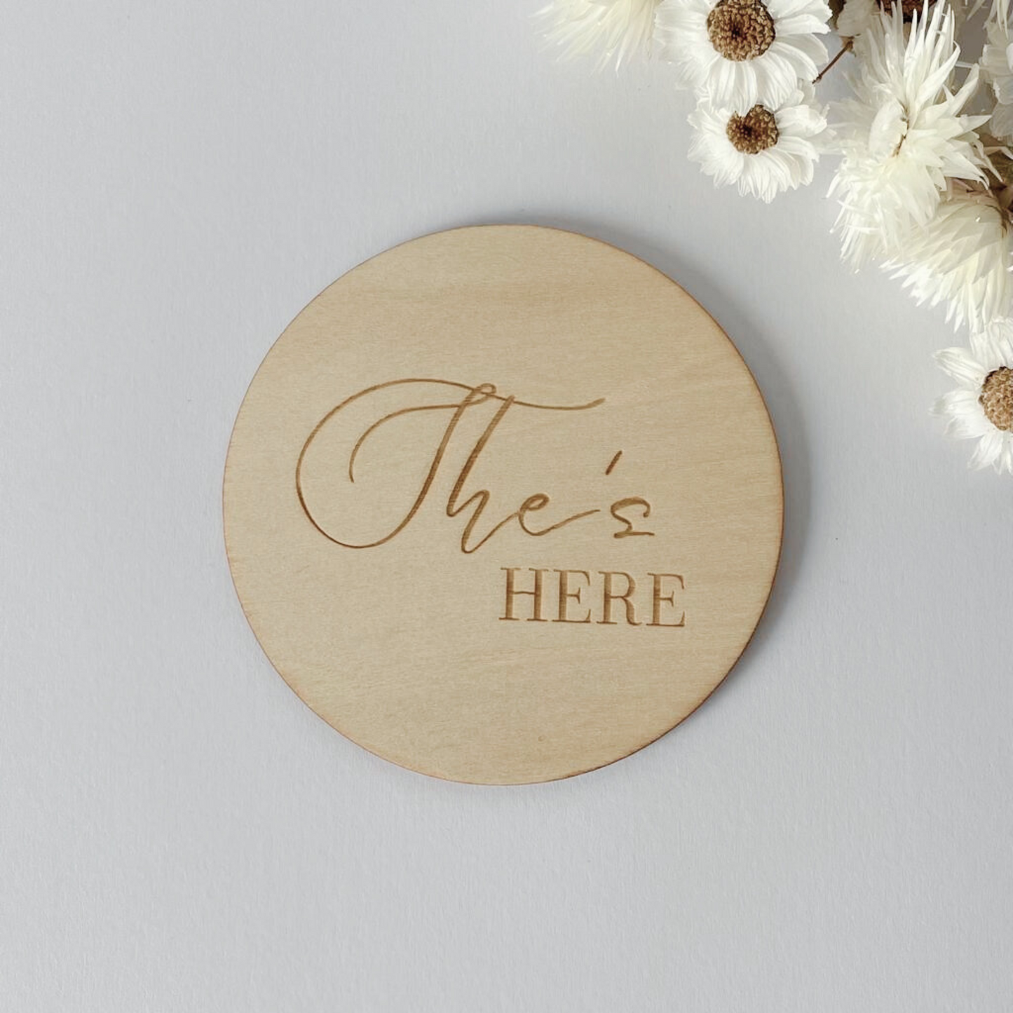 Gender Reveal Announcement Plaque - Girl