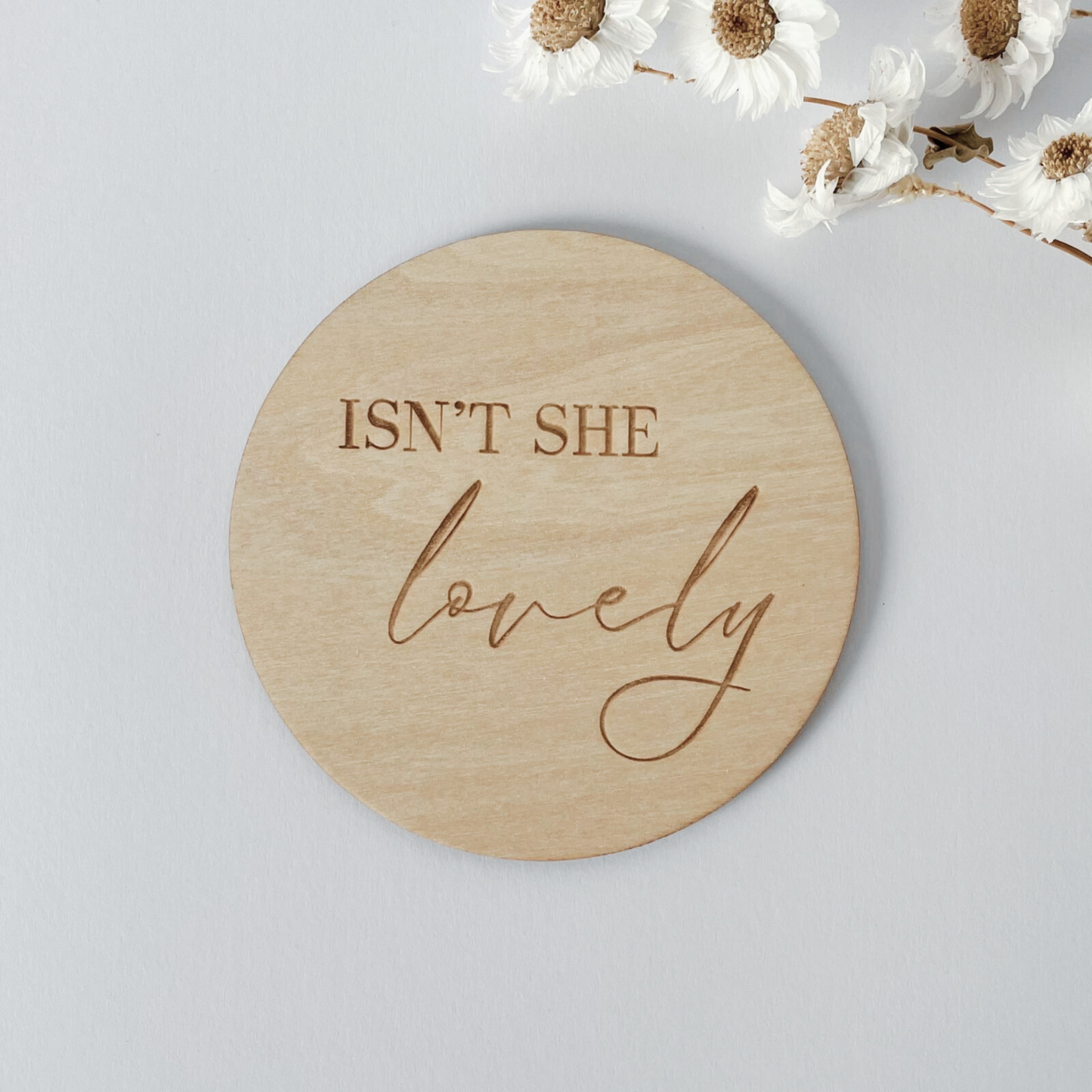 Gender Reveal Announcement Plaque - Girl