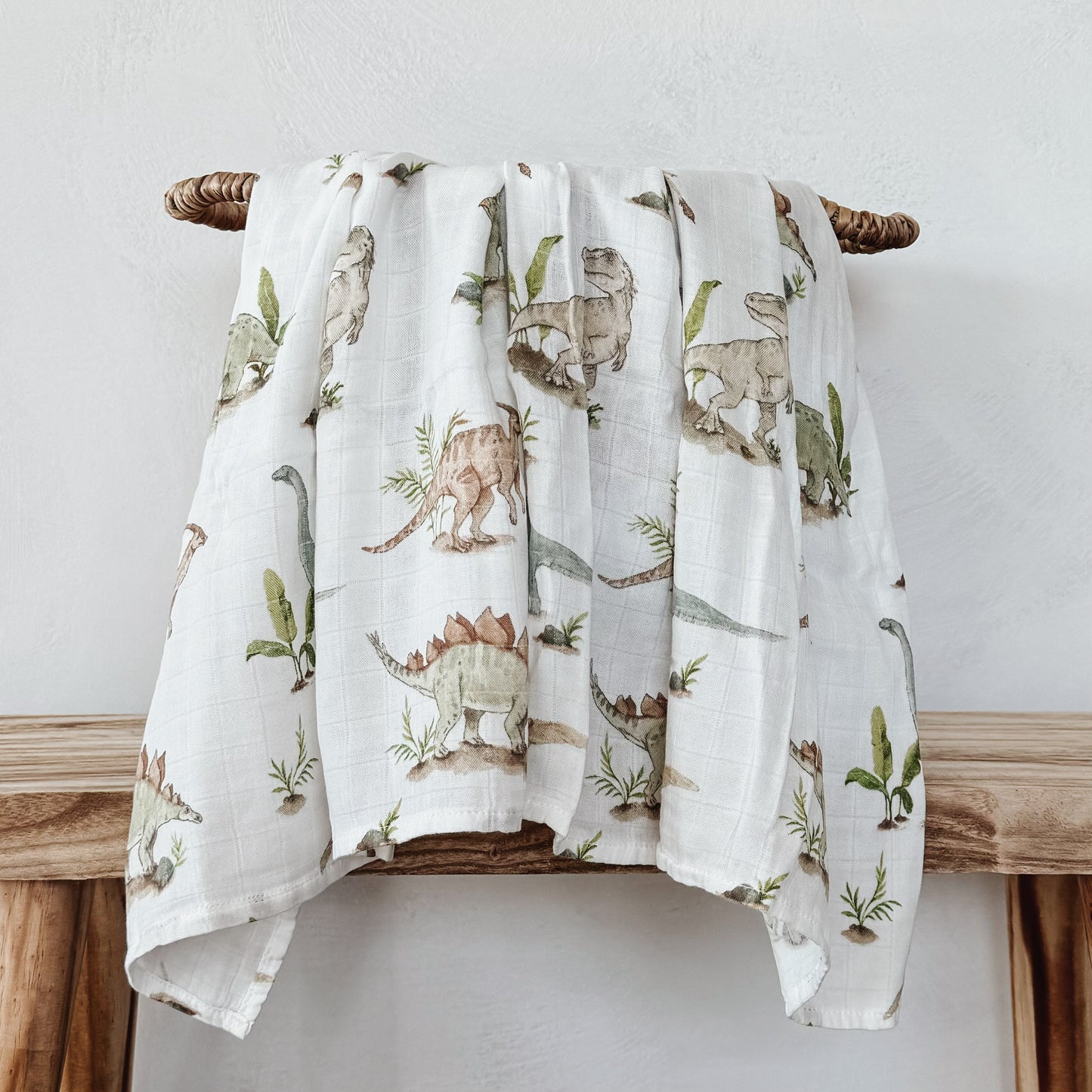 Bamboo Cotton Swaddle - Dinosaur Roar