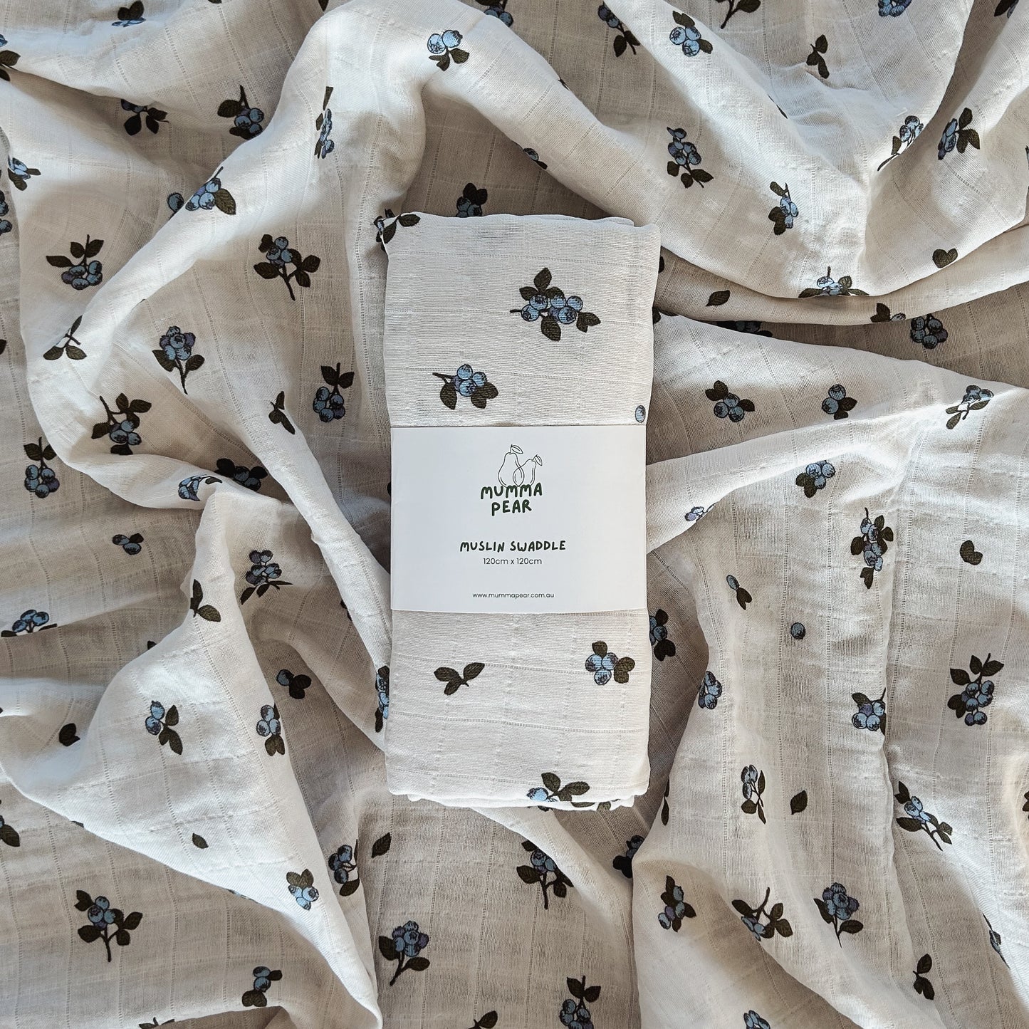 Organic Cotton Swaddle - Berry Bloom